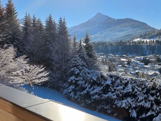 Herrlicher Ausblick auf den Hausberg "Lackenkogel"