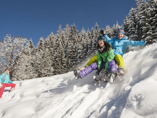 Rodelspaß für Groß und Klein © Altenmarkt-Zauchensee Tourismus